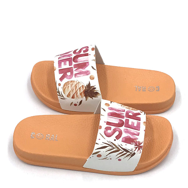 כפכפי גומי מודפסים Summer אננס בנות