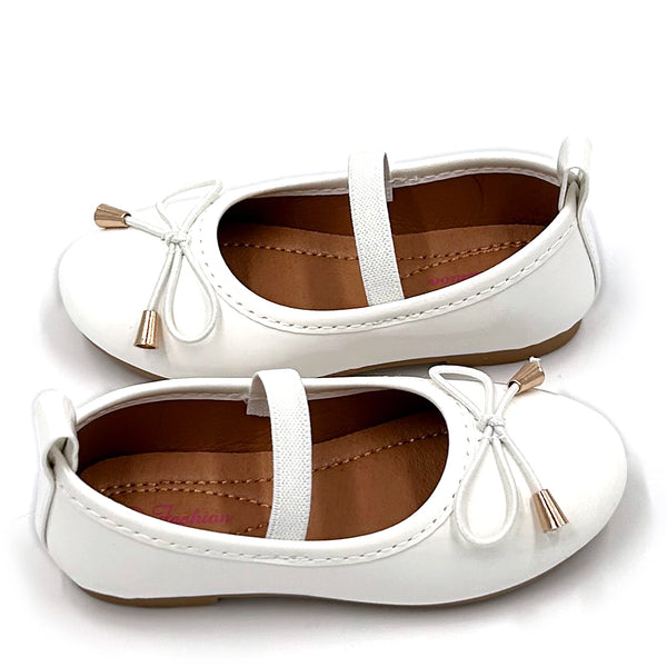 נעלי בובה עם פפיון ורצועת אחיזה בנות ופעוטות