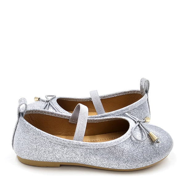 נעלי בובה נצנצים עם רצועת אחיזה פעוטות ובנות 22-28