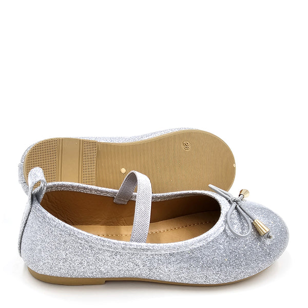 נעלי בובה נצנצים עם רצועת אחיזה פעוטות ובנות 22-28