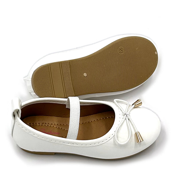 נעלי בובה עם פפיון ורצועת אחיזה בנות ופעוטות