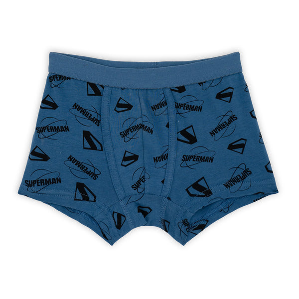 זוג תחתוני בוקסר עם גומי חיצוני סופרמן