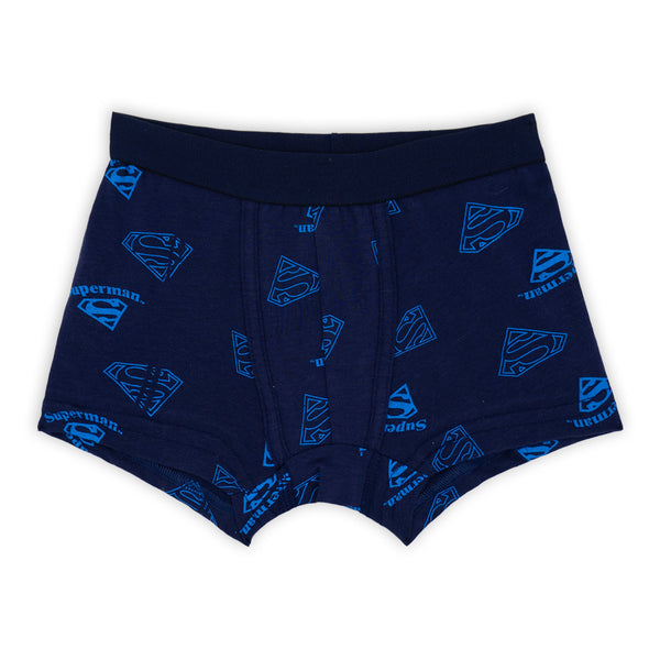 זוג תחתוני בוקסר עם גומי חיצוני סופרמן