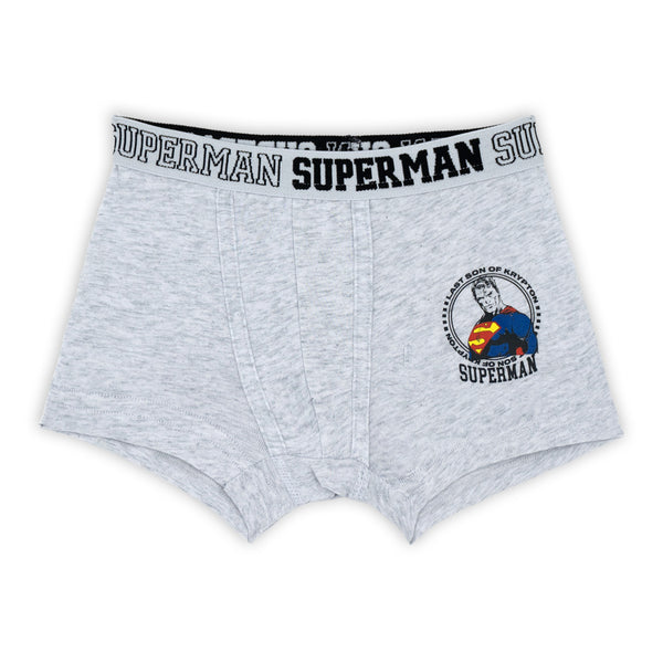 זוג תחתוני בוקסר עם גומי חיצוני סופרמן