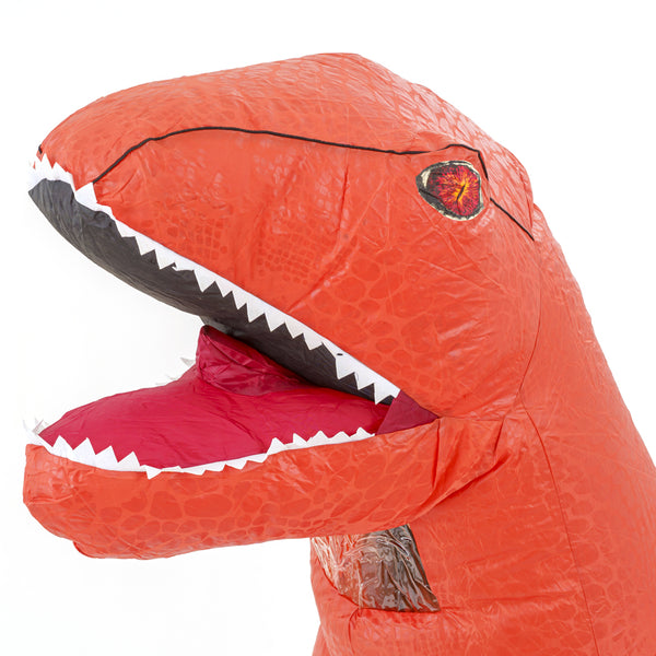 תחפושת מתנפחת דינוזאור כתום מידת בוגרים