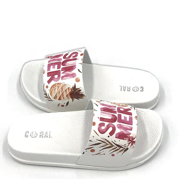 כפכפי גומי מודפסים Summer אננס בנות