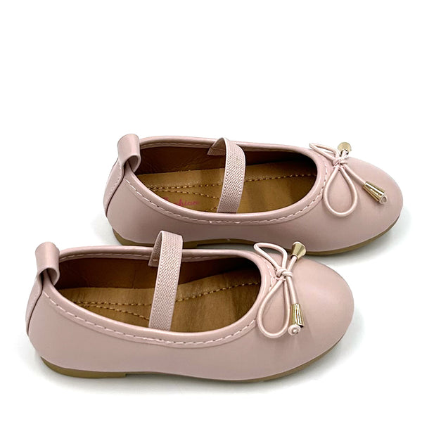 נעלי בובה עם פפיון ורצועת אחיזה בנות ופעוטות