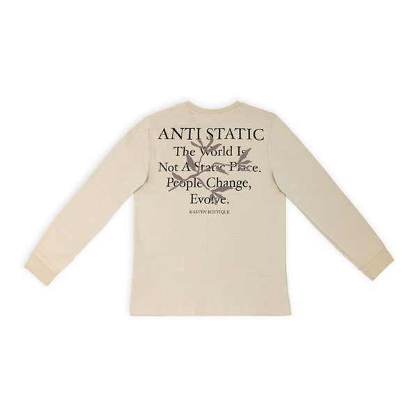 חולצה מודפסת עם סיומת ריב