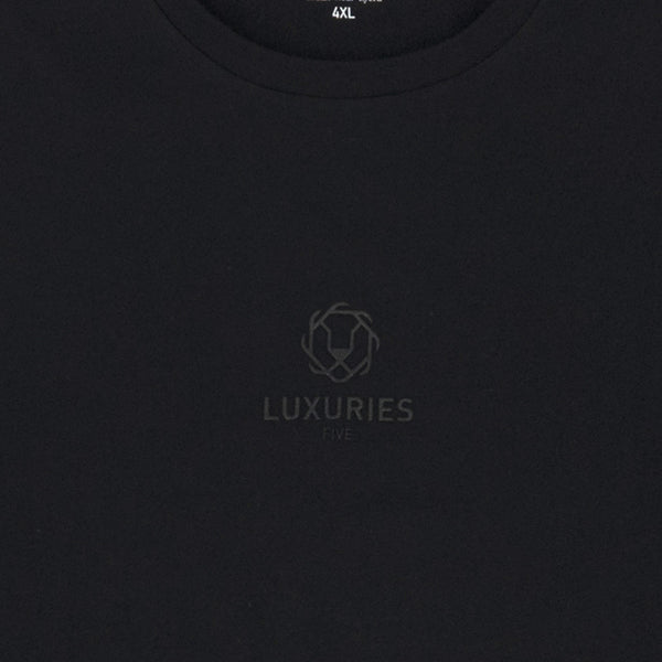 חולצת לייקרה שחורה Luxuries מידות גדולות גברים