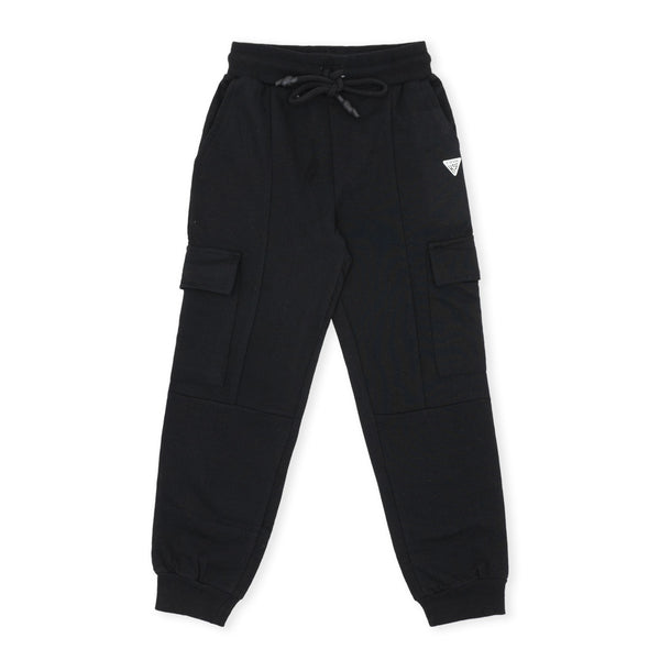 שני מכנסי פרנץ' טרי אפור-שחור בנים