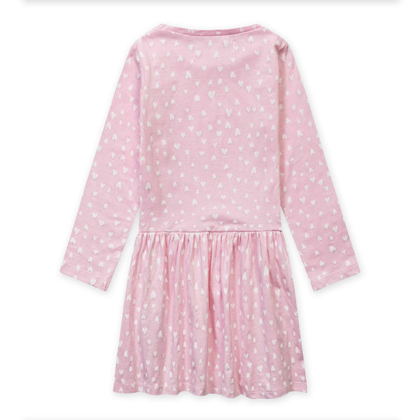 זוג שמלות מינוטי מודפסות לבבות תינוקות 12-24M