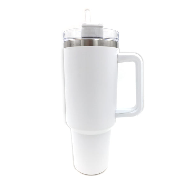 כוס תרמוס אלומיניום גדולה עם קשית