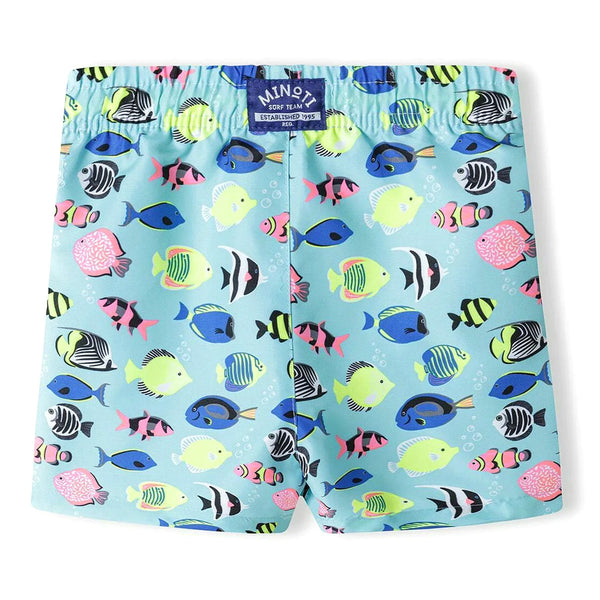 בגד ים מינוטי הדפס דגים בנים