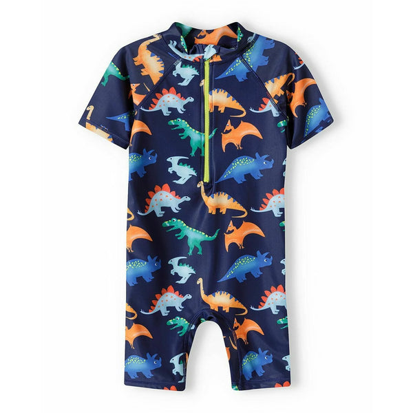 חליפת שחיה דינוזאורים עם כובע הגנה משמש מינוטי תינוקות ופעוטים