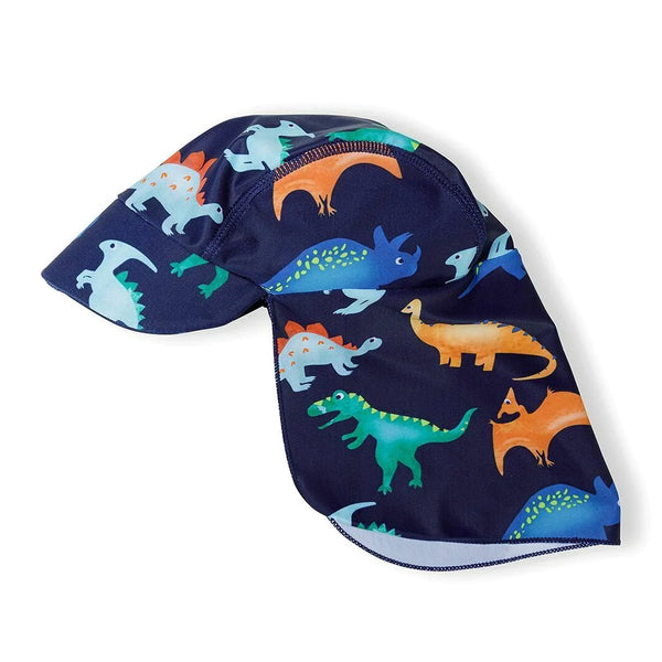 חליפת שחיה דינוזאורים עם כובע הגנה משמש מינוטי תינוקות ופעוטים