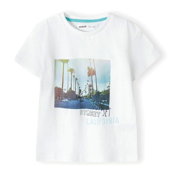 מארז 3 חולצות מינוטי מודפסות מנטה-לבן תינוקות בנים