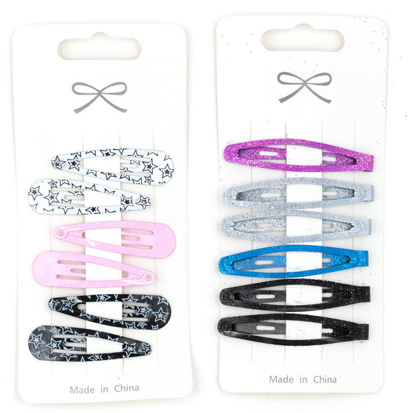 סט 12 סיכות לשיער