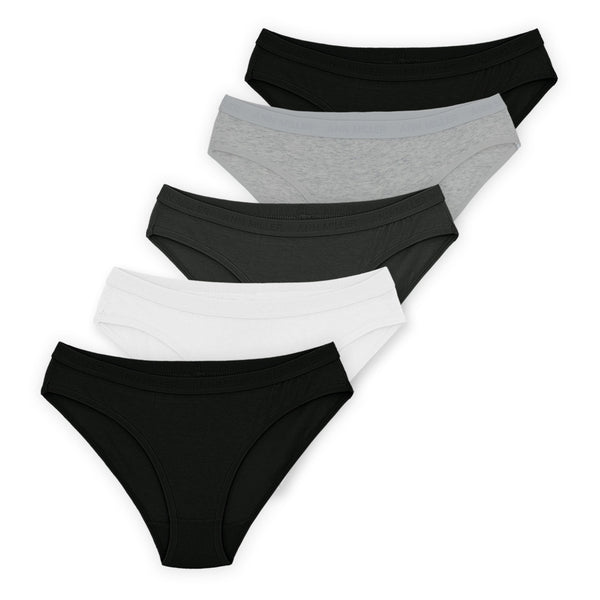 חמישיית תחתוני ביקיני כותנה-לייקרה