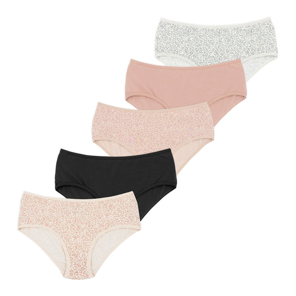 מארז 5 תחתוני היפסטר כותנה-לייקרה