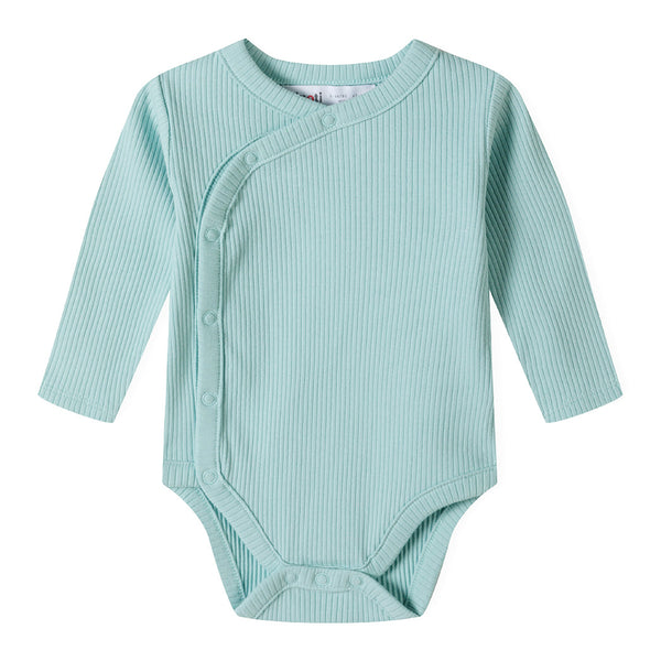 מארז 2 בגדי גוף מינוטי ריב שרוול ארוך תינוקות