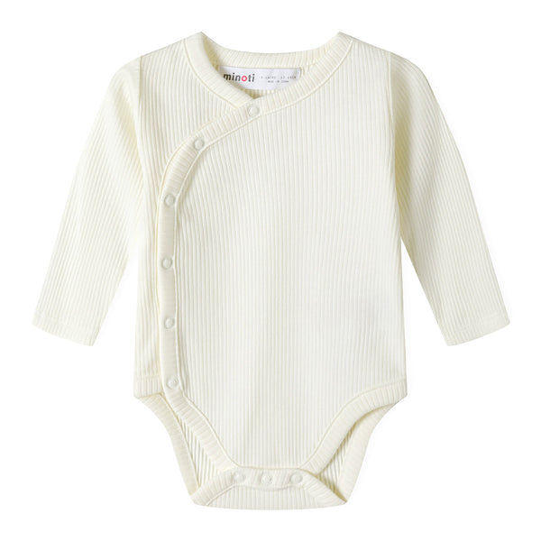 מארז 2 בגדי גוף מינוטי ריב שרוול ארוך תינוקות