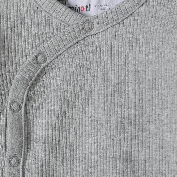 מארז 2 בגדי גוף מינוטי ריב שרוול ארוך תינוקות