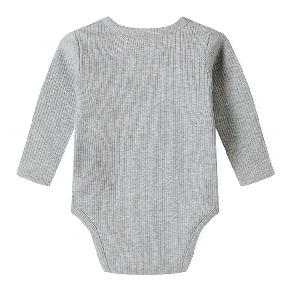 מארז 2 בגדי גוף מינוטי ריב שרוול ארוך תינוקות