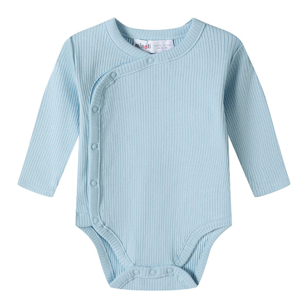 מארז 2 בגדי גוף מינוטי ריב שרוול ארוך תינוקות