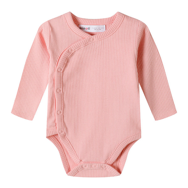 מארז 2 בגדי גוף מינוטי ריב שרוול ארוך תינוקות