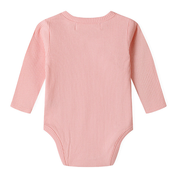 מארז 2 בגדי גוף מינוטי ריב שרוול ארוך תינוקות