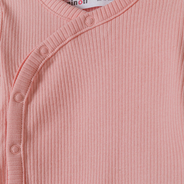 מארז 2 בגדי גוף מינוטי ריב שרוול ארוך תינוקות