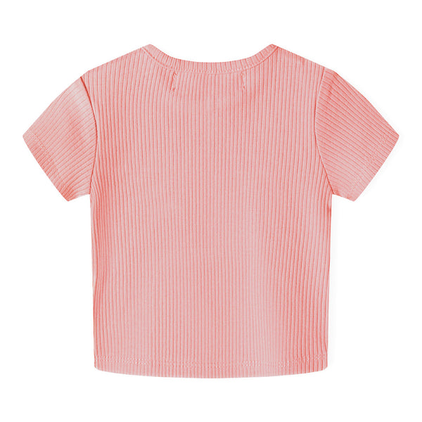 חליפת מינוטי חלקה בד ריב וכיס בחולצה תינוקות N/B-18M