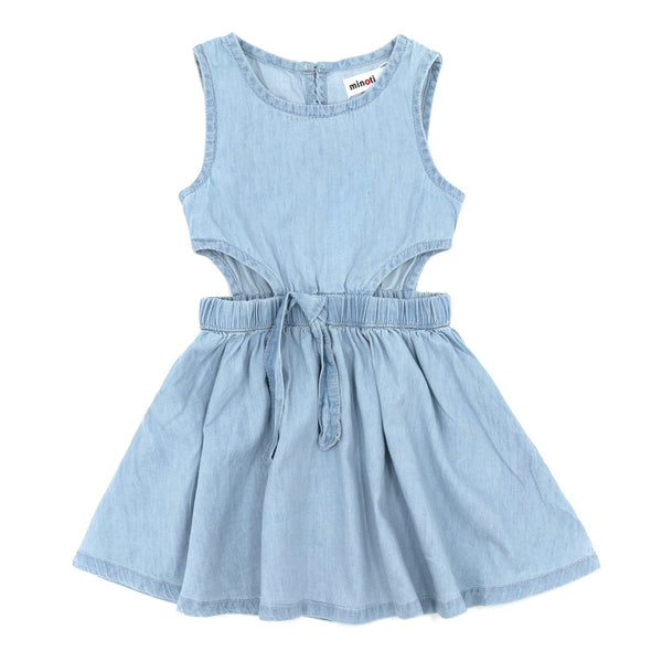 שמלה דקה עם סרט מינוטי תינוקות ופעוטות