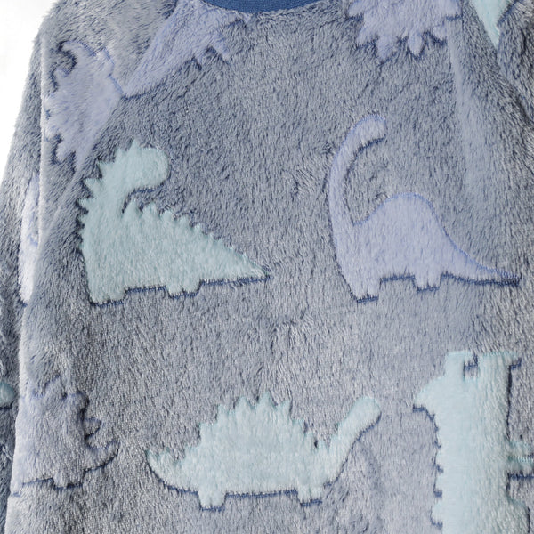 פיג'מת פרווה פליז דינוזאורים מינוטי