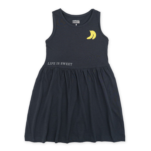 מארז 3 שמלות מודפסות מנטה-שחור-פודרה בנות