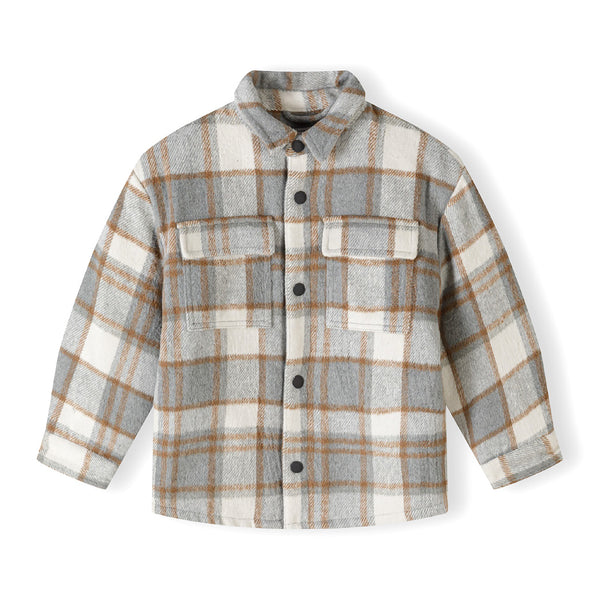 ג'קט מינוטי משבצות עבה פעוטים ובנים