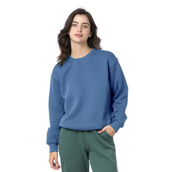 סווטשירט עם מנז'ט וצווארון מעוגל