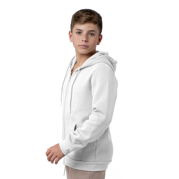 קפוצ'ון עם רוכסן שחור/לבן