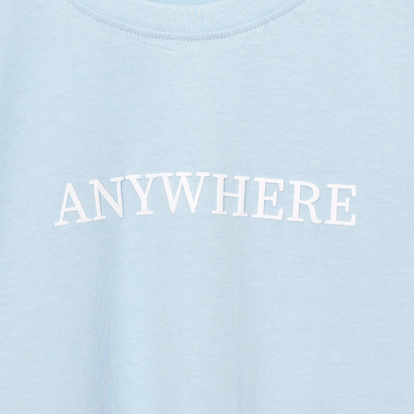 חולצה עם הדפס מובלט Anywhere נשים