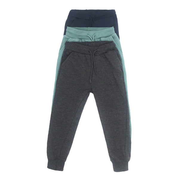 מארז 3 מכנסי פוטר דק שחור-מרנגו-ירוק בנים ותינוקות