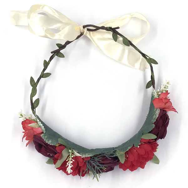 קשת פרחים לשיער