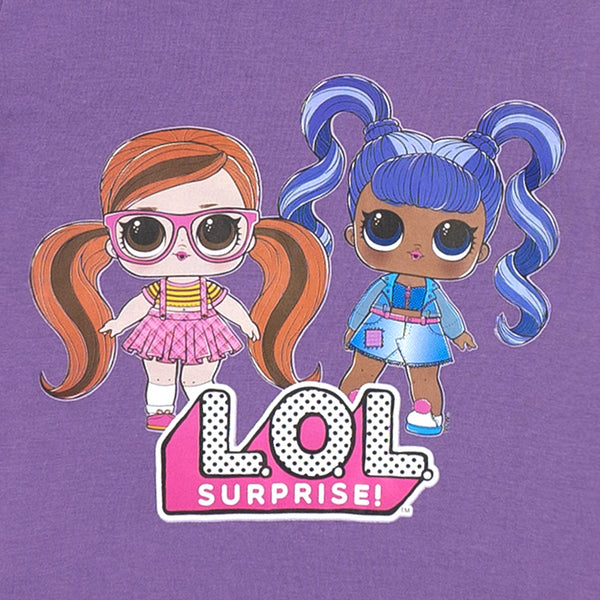 זוג חולצות LOL Surprise סגול-טורקיז פעוטות ובנות