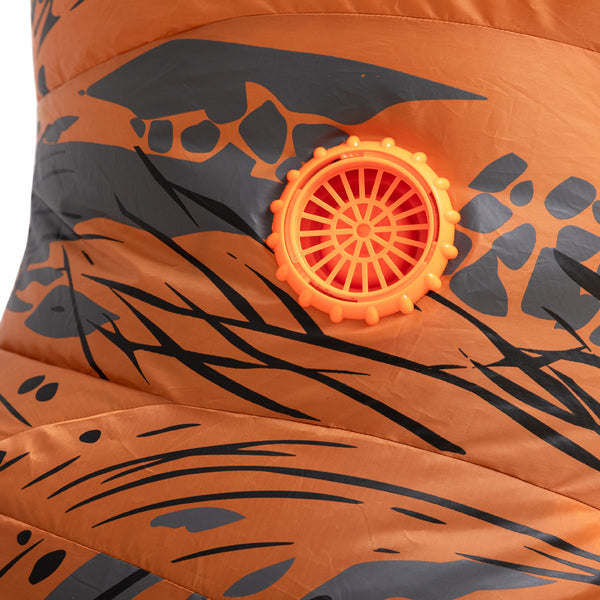 תחפושת מתנפחת דינוזאור חום מידת ילדים