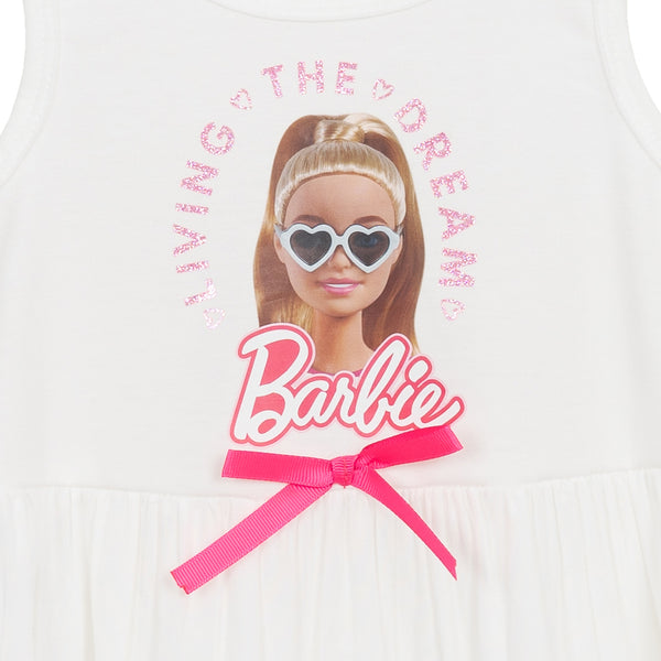 שמלת ברבי שילוב אריג Living The Dream בנות