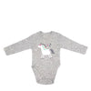 מארז 3 בגדי גוף מודפסים סגול-אפור-ורוד תינוקות בנות 6-12M