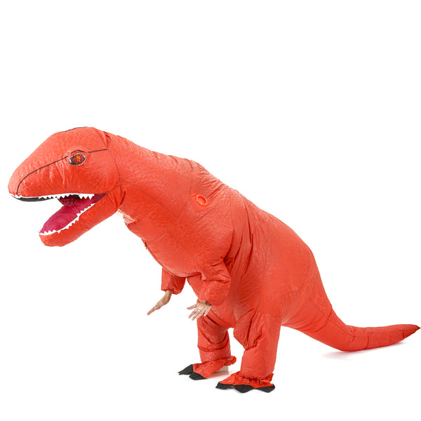 תחפושת מתנפחת דינוזאור כתום מידת בוגרים