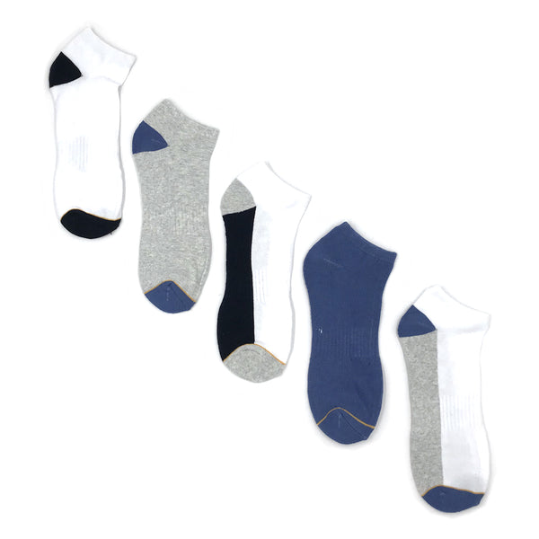 מארז 5 גרבי קרסוליות חצי מגבת גברים 40-46