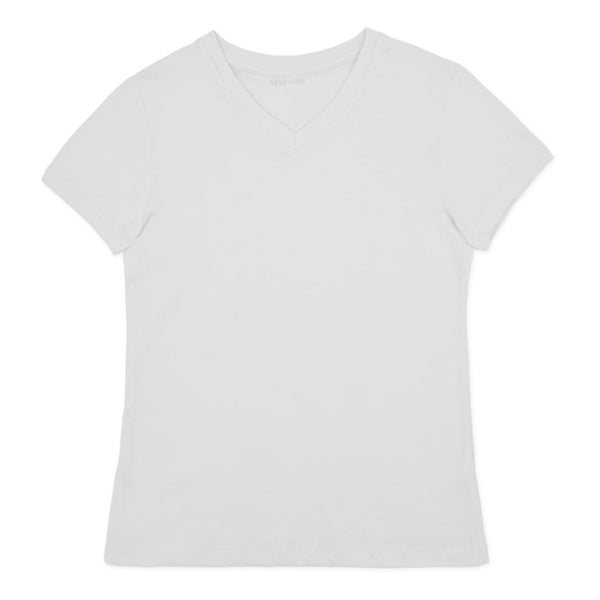 חולצות בייסיק שחור / לבן צווארון וי נשים