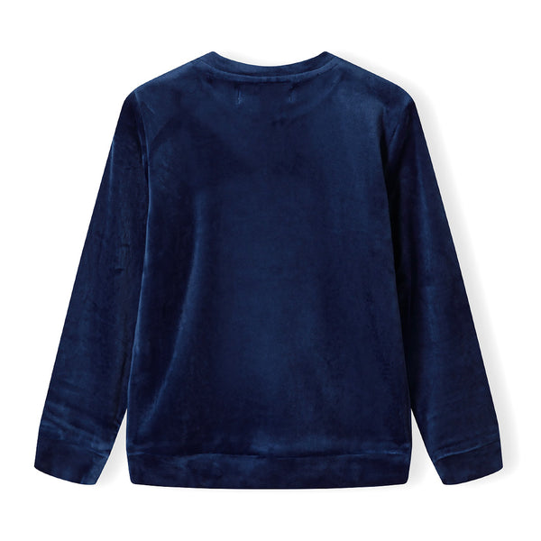 פיג'מה קטיפתית עם אפליקציית ינשוף מינוטי תינוקות בנות