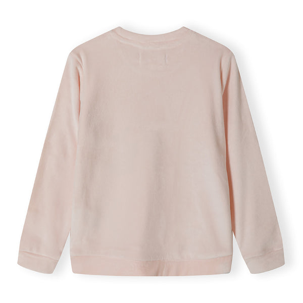 פיג'מה קטיפתית עם אפליקציית עכבר מינוטי תינוקות בנות